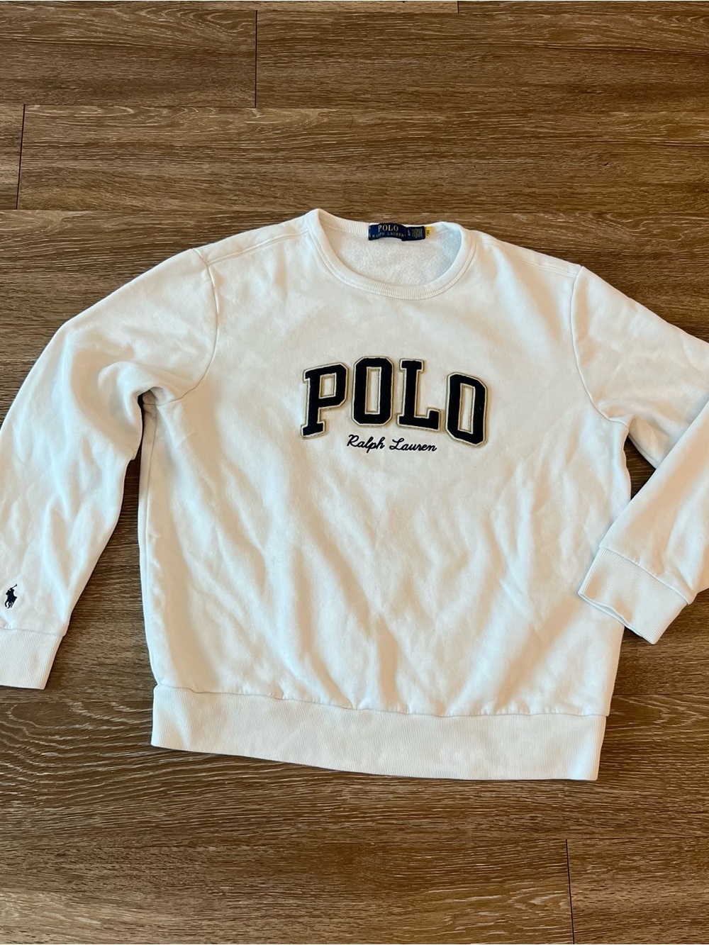 Polo Ralph Lauren Logo Fleece Crewneck Sweatshirt Mens L